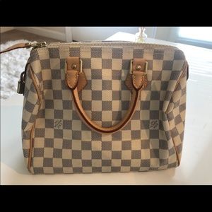 Louis Vuitton Damier Azur Canvas Speedy 25
